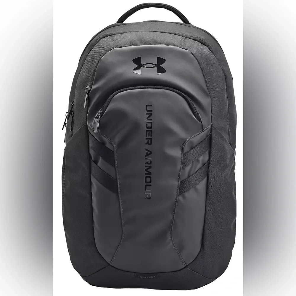 Under Armour Hustle 6.0 Storm Backpack Water-Resistant | Laptop Sleeve Black